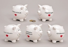 SPARSCHWEIN M.TEXT WEISS KERAMIK SORT.10X10CM
