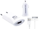 Powerstar® ''Nova'' 3in1 Home und KFZ-Aufladeset für Apple iPhone 4, 4S
