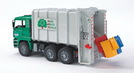 Bruder MAN Müll-LKW Hecklader (grün), 1 Stück