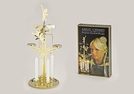 KERZENHALTER METALL M. ENGEL GOLD 30CM H.