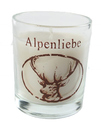 Kerze im Glas - Alpenliebe
