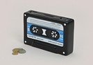SPARDOSE KASSETTE SWZ/ROT KER.18X5X12CM