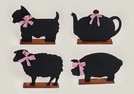 MEMOTAFEL HOLZ "4FACH" SORT. CA. 35X25CM
