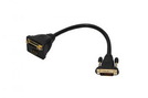 Adapter HDMI 19p (Bu.) + DVI-D 24+1 (Bu.) - DVI-D 24+1 (St.) gold