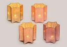 WINDLICHT STERN MATT GLAS 4.F.S.15X15CM}