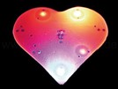 Blinkie Blinky LED Pins Anstecker "Herz rot“