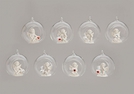ENGEL M.HERZ POLY IN GLASKUGEL Z.H.8-S.8CM}