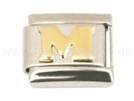 Italian Charm Glieder Armband Buchstaben "M"
