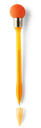 Kugelschreiber 'Blinker', Farbe: Orange, Groesse: Ø 1,7 x 19 cm