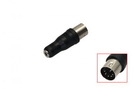 Adapter 1x 5p DIN (St.) - 1x Klinke (Bu.) (3.5) stereo black