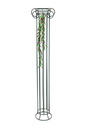 EUROPALMS Grasranke, grün-rot, 105cm, Kunstpflanze