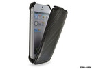 Star-Case® Flip ''Roma'' Linea für Apple IPhone 5 , 5S Echt Leder Black