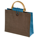 Jutetasche mit Bambusgriffen 