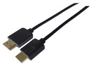 High Speed HDMI-Kabel 1.4 ''slim'' mit Ethernet, 1m, A-Stecker -> A-Stecker