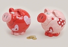 SPARSCHWEIN M.HERZ DEK.KERAM.2-F.S.16X12X13CM