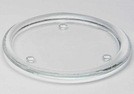 UNTERSETZER GLAS RUND 18CM] F.KERZE 15CM}