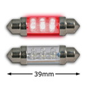 LED-Sofitte rot, 6 LED/1.8 mm, 39 mm, DC12V (2 St.)