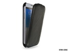 Star-Case® Flip ''Roma'' Linea für Samsung N7100 Galaxy Note II echt Leder Black