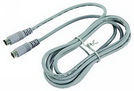 PS/2 Anschlusskabel 2,0m, grau, Mini-DIN-Stecker, 6-pol