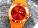 orange Leonira Silikonuhr Silikon Uhr Analoguhr W