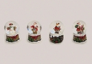 SCHNEEKUGEL WEIHN.-DEKOR POLY SORT .6CM