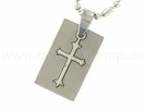 Edelstahlanhänger Edelstahlhalskette Kreuz
