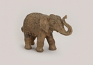 ELEFANT ANTIK-BRAUN POLY 21X11X19CM
