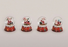 SCHNEEKUGEL NIKOLAUS A.SCHLITTEN 4F.S.POL.6CM