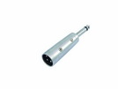 Adapter XLR-Stecker/Klinkenstecker mono