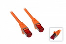 Patchkabel Cat6 S/STP 0,5 m orange