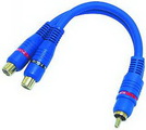 High-Quality Y-Adapter Y-2B 20cm Cinch 1xStecker auf 2xBuchse