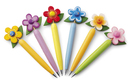 Kugelschreiber 'Flower', Farbe: Diverse, Groesse: Ø 1,3 x 15,5 cm