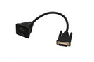 Adapter HDMI 2x 19p (Bu.) - DVI-D 18+1 (St.) gold