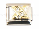 Italian Charm Glieder Armband Buchstaben "X"