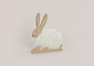 HASE HOLZ M.KUNSTFASER WEISS 25X5X32CM