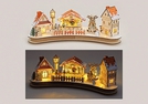 WINTERSZENE HOLZ M.LED-BELEUCHTUNG 37X17X13CM