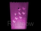Lichttüten Kerzentüten Lichttüte pink, Schmetterlinge
