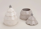 DOSE TANNENBAUM KERAMIK 2-F.SORT. 14X19X14CM