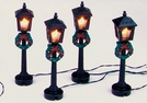 LED STRASSENLATERNEN-KETTE 4TLG 9CM