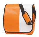 Umschlagtasche "Action" PVC, orange/wei, ca. 34,5 x 31,5 x 13,5 cm