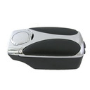 Mittelarmlehne, universal, schwarz - chrom, Leder Optik