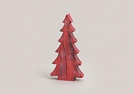 TANNENBAUM ROT HOLZ 28CM