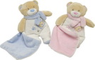 Bär mit Tuch rosa/blau 19cm sortiert, 1 Stück