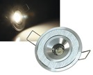 LED-Einbaustrahler McShine ''LES-170'' 1W LED, Ø67mm, warmweiß