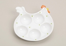 EIERSCHALE HUHN F.5 EIER WEISS KER.17X16CM