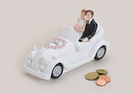 SPARDOSE HOCHZEITSAUTO POLY 16X7X9CM