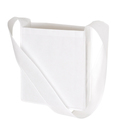 Schultertasche "Mall",non-woven, weiss, ca. 36 x 30 x 9 cm