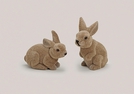HASE KUNSTST.BEFLOCKT 13-15CM 2-F.S.