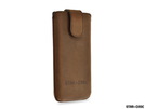 Star-Case® di base ''vellutato'' universal size ''ML'' echt Leder chocolate