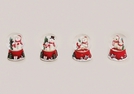 SCHNEEKUGEL EISBAER/SCHNEEMANN POLY SORT. 6CM